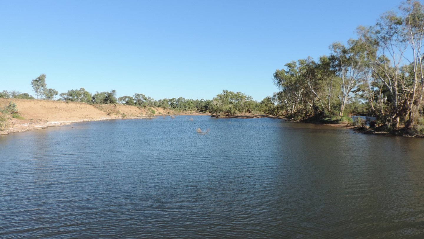 The Cloncurry River at the Taldora crossing