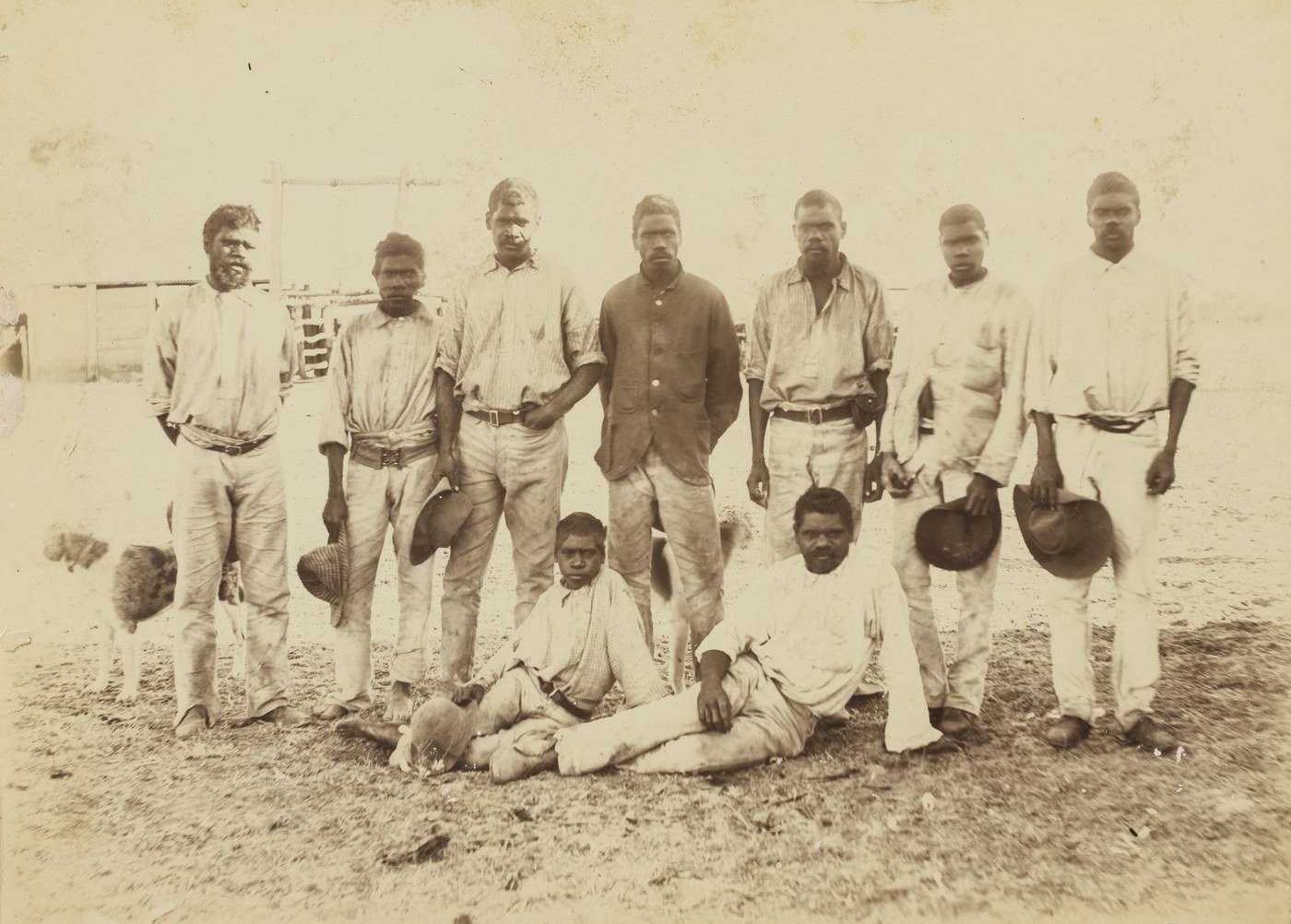 Aboriginal stockmen at Canobie Station, 1895