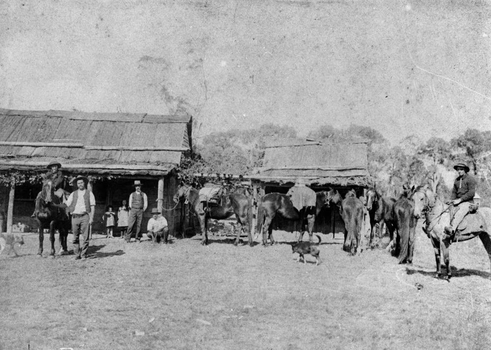 Drovers at a Queensland station, around 1900